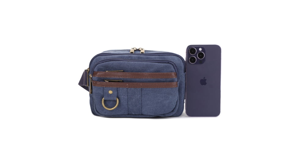 Jessie &amp; James Klamath Canvas CCW Waist Bag, Blue, SMC614-11 BL