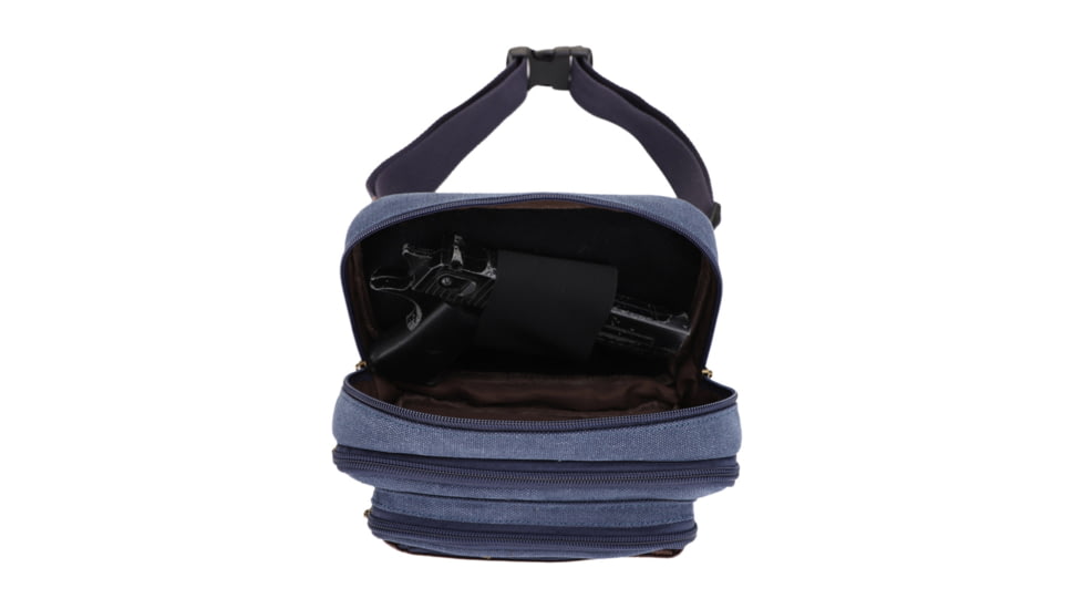 Jessie &amp; James Klamath Canvas CCW Waist Bag, Blue, SMC614-11 BL