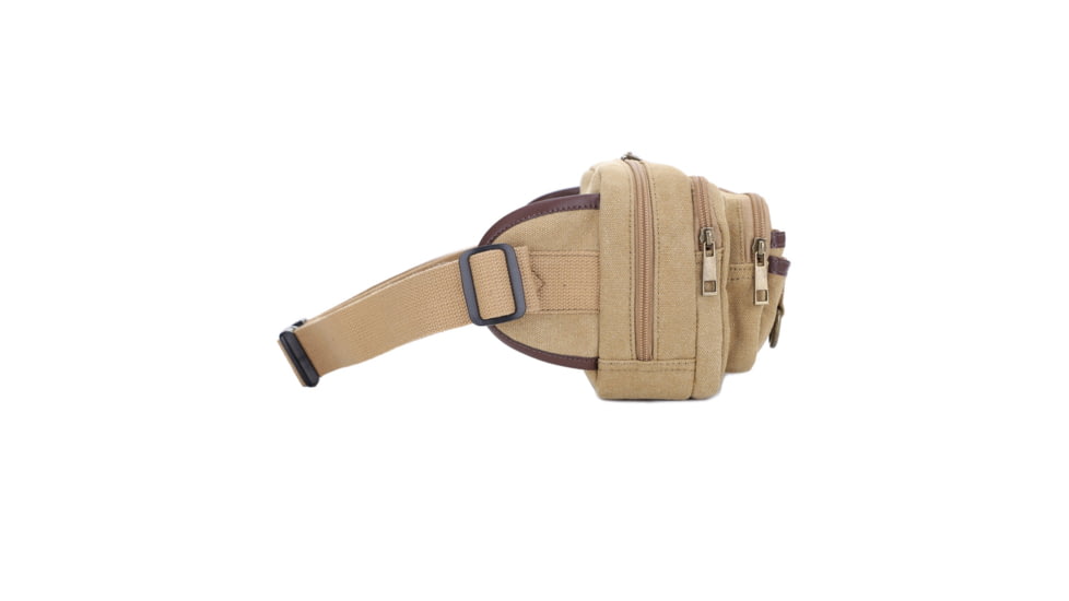 Jessie &amp; James Klamath Canvas CCW Waist Bag, Khaki, SMC614-11 KH