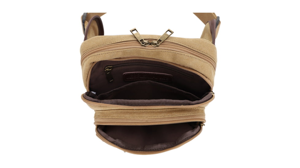 Jessie &amp; James Klamath Canvas CCW Waist Bag, Khaki, SMC614-11 KH