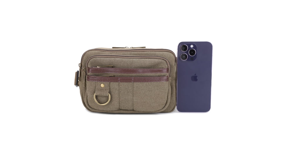 Jessie &amp; James Klamath Canvas CCW Waist Bag, Olive, SMC614-11 OL