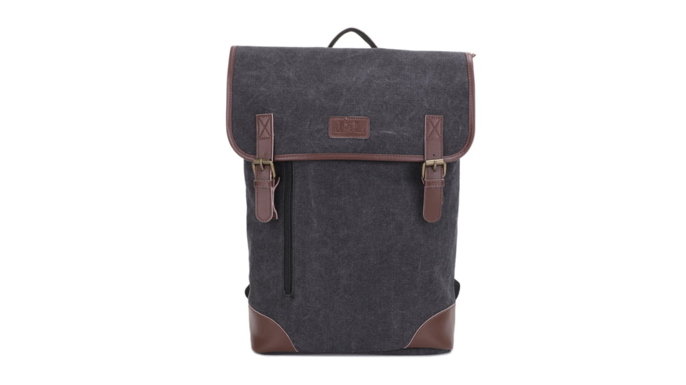 Jessie &amp; James Lassen CCW Vintage Style Backpack, Black, SMC611-3 BK