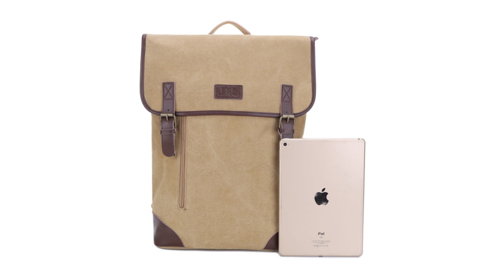 Jessie &amp; James Lassen CCW Vintage Style Backpack, Khaki, SMC611-3 KH