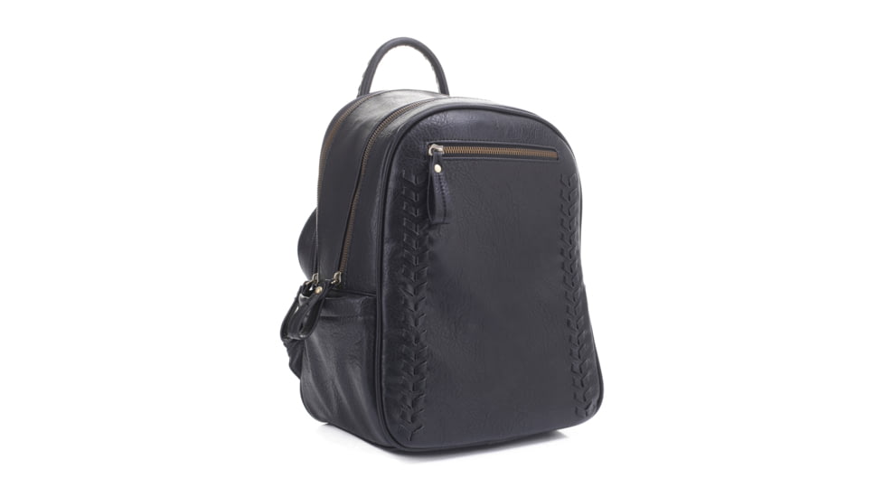 Jessie &amp; James Madison Concealed Carry Backpack Purse CCW Handbag, Black, SMC31313 BK