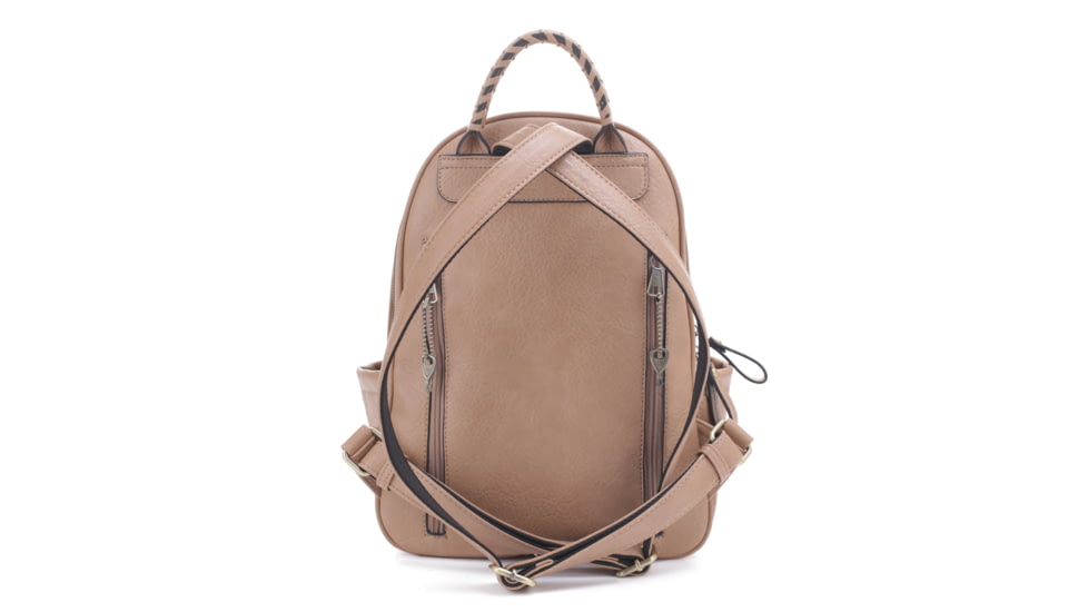 Jessie &amp; James Madison Concealed Carry Backpack Purse CCW Handbag, Taupe, SMC31313 TP