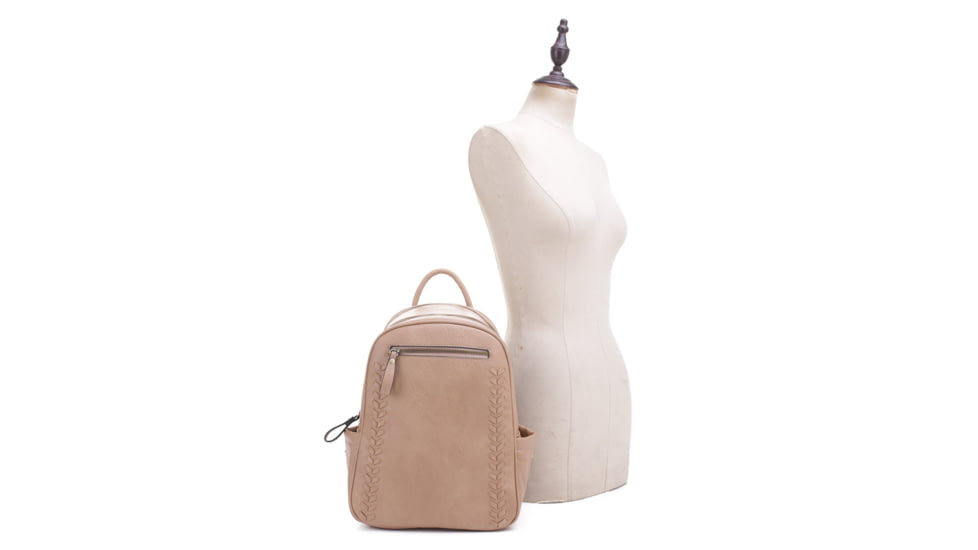 Jessie &amp; James Madison Concealed Carry Backpack Purse CCW Handbag, Taupe, SMC31313 TP