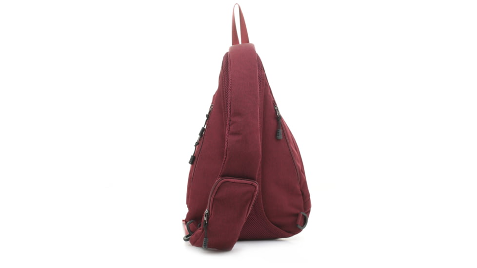 Jessie &amp; James Peyton Sling Shoulder Concealed Carry Backpack CCW Handbag, Red, AMC5819 RD