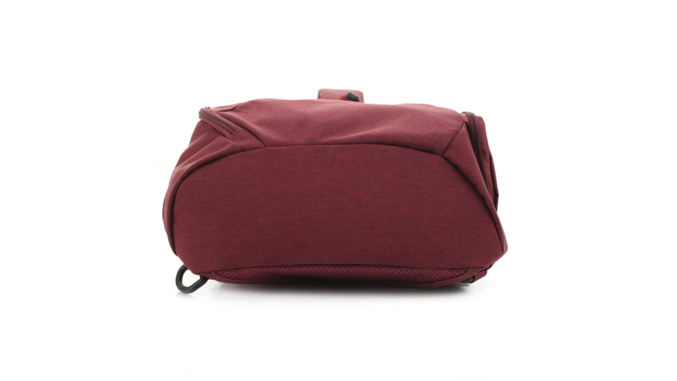 Jessie &amp; James Peyton Sling Shoulder Concealed Carry Backpack CCW Handbag, Red, AMC5819 RD