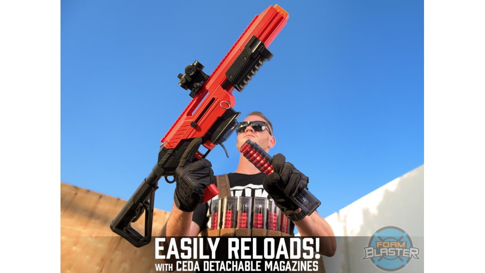 Jet Blaster CEDA Foam Blaster Dart Gun, Model S, Red, 13765