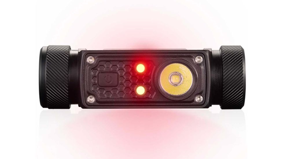 JETBeam HR30 1 x 18650/ 20700/ 2 x CR123A Luminus SST40 N5 LED Rechargeable Headlamp, 950 Lumens, Black, HR30