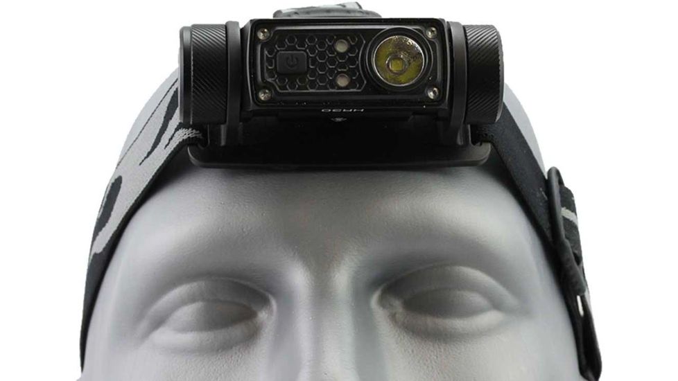 JETBeam HR30 1 x 18650/ 20700/ 2 x CR123A Luminus SST40 N5 LED Rechargeable Headlamp, 950 Lumens, Black, HR30