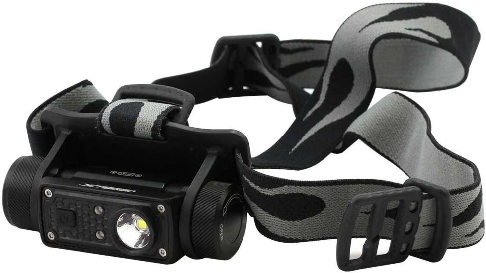 JETBeam HR30 1 x 18650/ 20700/ 2 x CR123A Luminus SST40 N5 LED Rechargeable Headlamp, 950 Lumens, Black, HR30