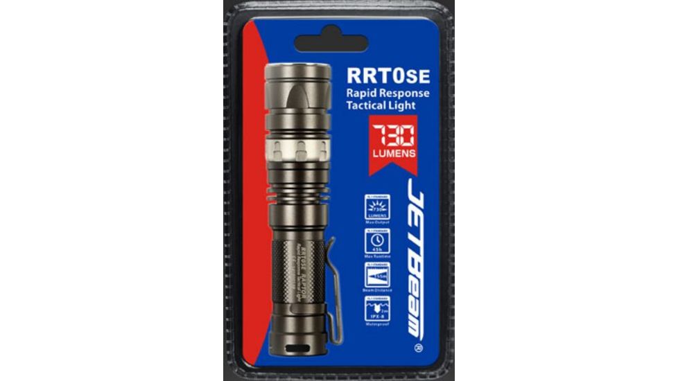 JETBeam RRT0SE LED Flashlight,Gray,730 Lumens JETBEAM-RRT-0SE-XML2