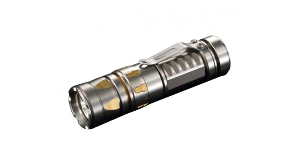 Jetbeam TCR20 LED Flashlight - 500 Lumens - CREE XP-L LED - Runs on 1 x 16340 or 1 x CR123A or 1 x AA Battery - Dotted Variant, Silver JETBEAM-TCR20-XPL-DOT
