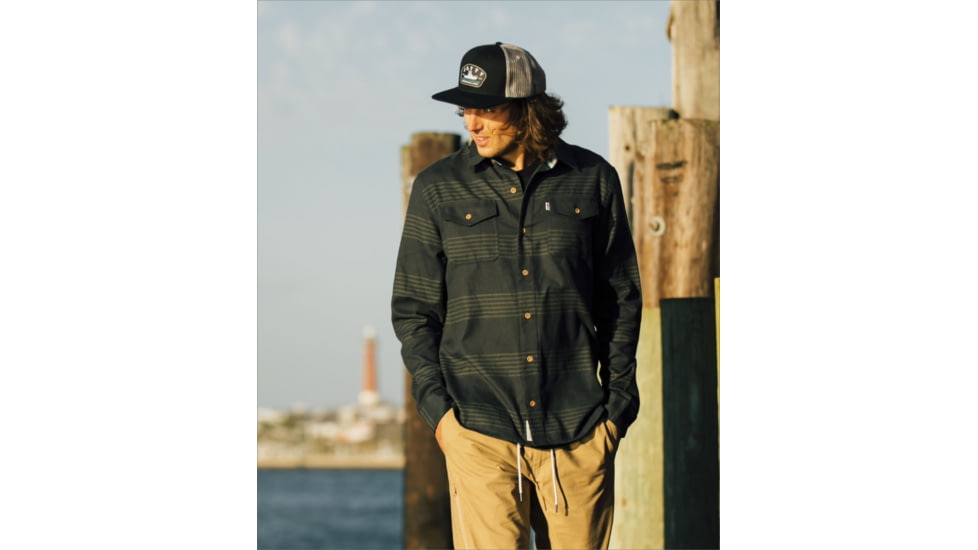 Jetty Essex Oyster Twill Shirt - Mens, Carbon, 2XL, 27407