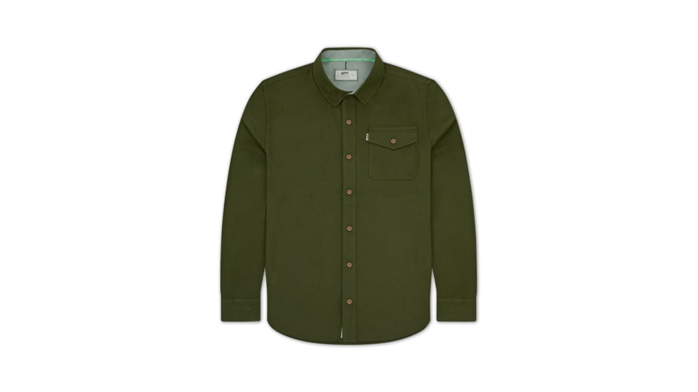 Jetty Essex Oyster Twill Shirt - Mens, Military, Extra Large, 27416