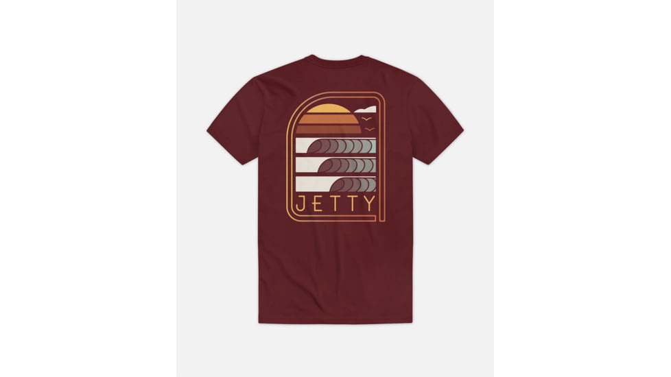 Jetty Grom Sunup Tee - Kids, Maroon, YM, 26607