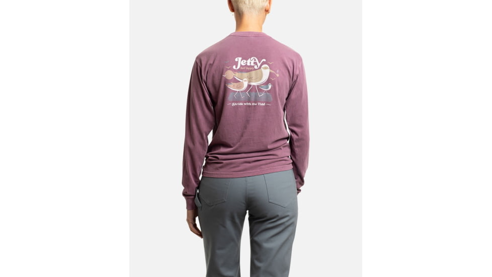 Jetty Piper Long Sleeve Tee - Womens, Mauve, Extra Small, 29207