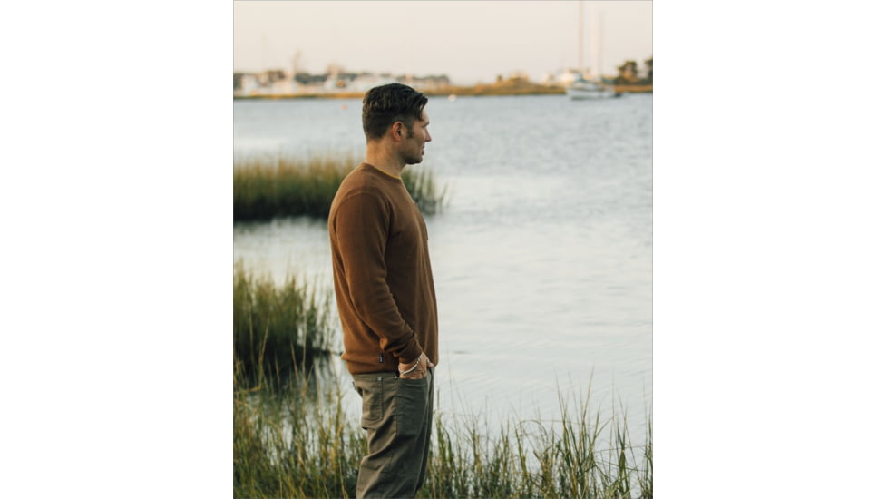 Jetty The Brine Sweater - Mens, Brown, Extra Large, 27787