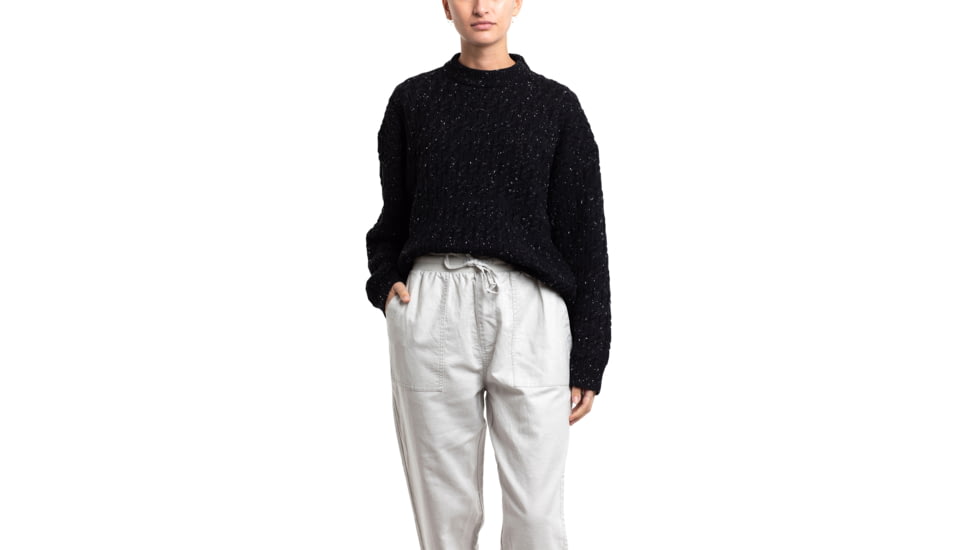Jetty Wharf Cable Knit Sweater - Womens, Black, Extra Small, 27118