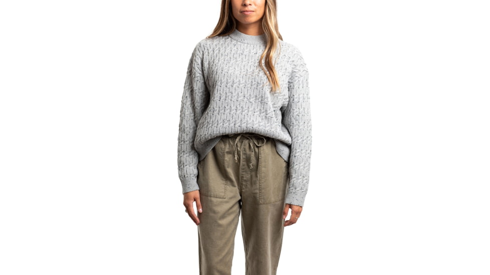 Jetty Wharf Cable Knit Sweater - Womens, Heather Grey, Small, 27129
