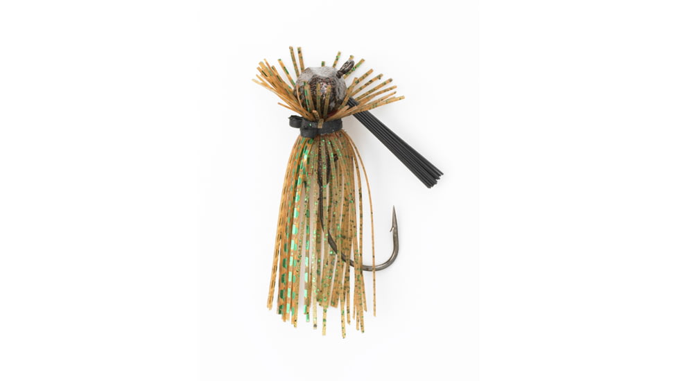 Jewel Football Jig, 1/2 oz Green Pumpkin/Green Flash, 2/Pack, FH12-723