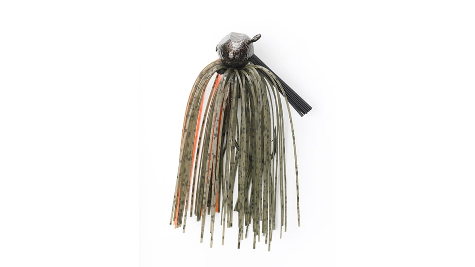 Jewel Football Jig, 3/4 oz Green Gourd/Orange, 2/Pack, FB34-721