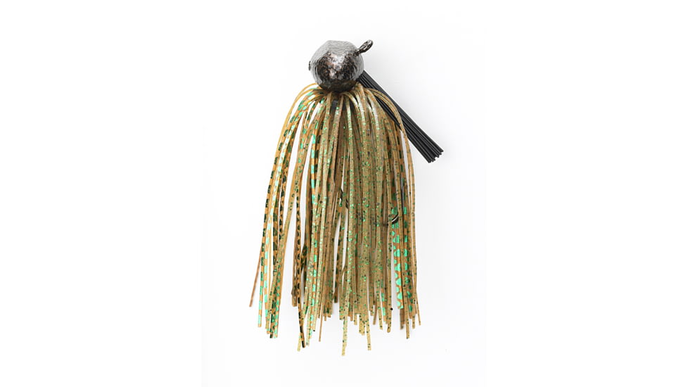 Jewel Football Jig, 3/4 oz Green Pumpkin/Green Flash, 2/Pack, FB34-723