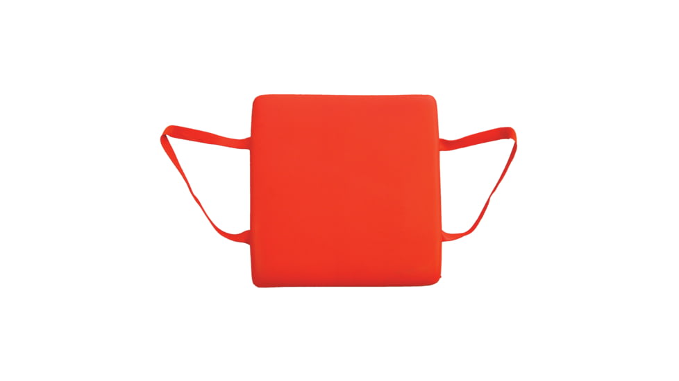Jim-Buoy Type IV U.S.C.G. Approved Buoyant Boat Cushion - 15.5in x 15.5in x 2.5in, Orange, 101-O