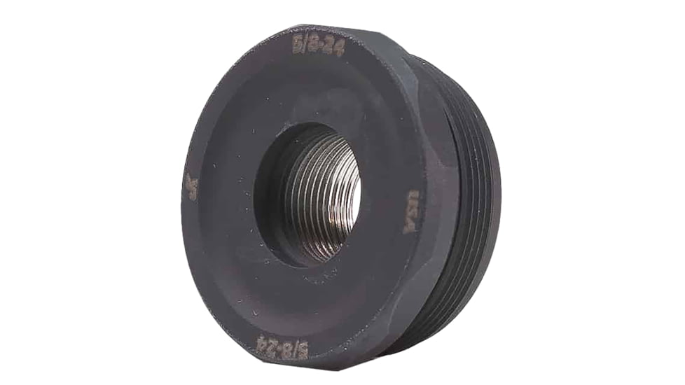 JK Armament 155HD Muzzle Device Suppressor Parts, Thread Mount 1/2x28, Armor Black C-192 Cerakote, JK155HDM28