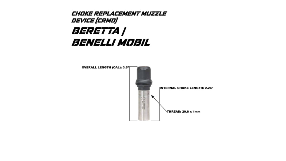 JK Arnament Baldeagle 12 Ga Choke Tube, JKMDHDBE12BMS