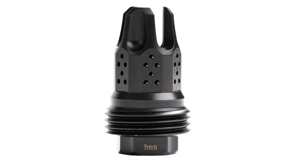 JK Armament War Eagle Compensator/Flash Hider, 9mm Luger, 1/2x28, Nitride, Black, JKMDHDCF14