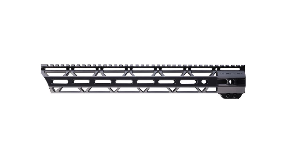 JL Billet Angle Cut M-Lok Handguard, High Profile, AR10, .308, 15 inch, Black JLB-MLA-308-15H-A