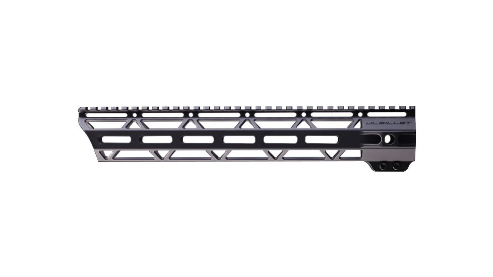 JL Billet Angle Cut M-Lok Handguard, Low Profile, AR10, .308, 12.8 inch, Black JLB-MLA-308-12L-A