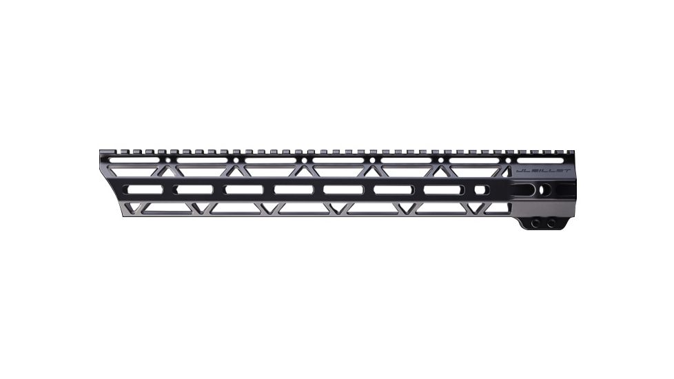 JL Billet Angle Cut M-Lok Handguard, Low Profile, AR10, .308, 15 inch, Black JLB-MLA-308-15L-A