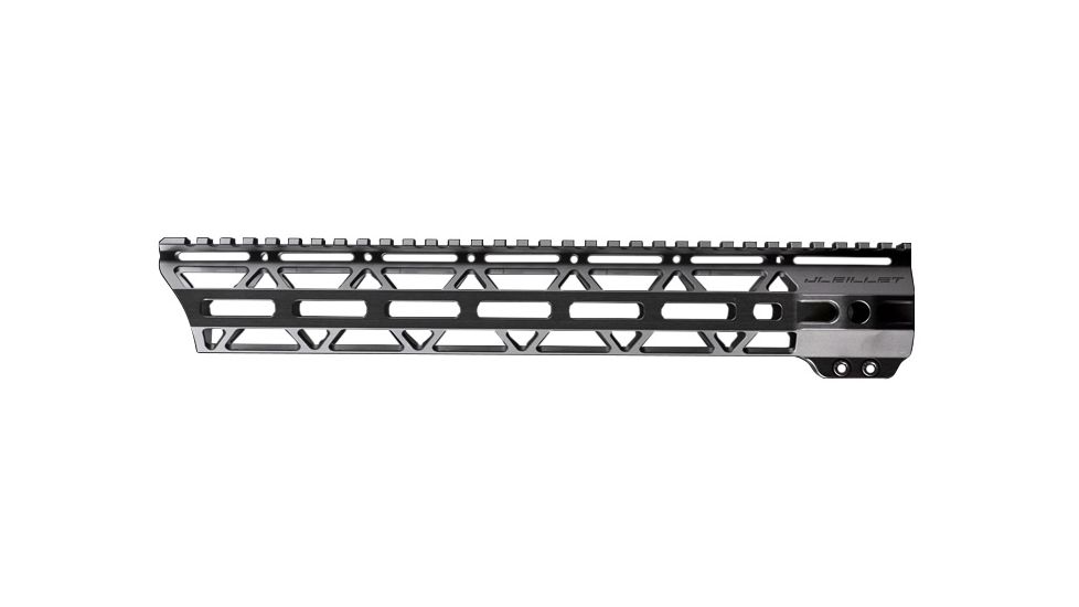 JL Billet Angled AR-15 M-Lok Free-Float Handguard, 13 inch, Black, JLB-MLA-13-A