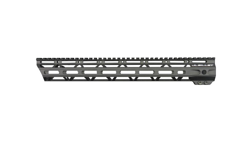 JL Billet Angled M-Lok Free-Float Handguard, AR15, 15 inch, Black JLB-MLA-15-A
