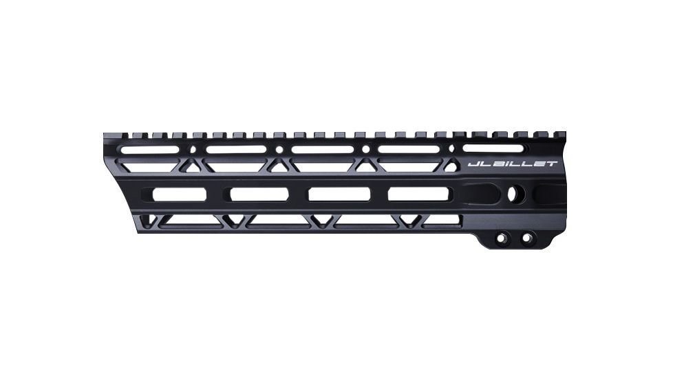 JL Billet Angled M-Lok Free-Float Handguard, 9 inch, Black, JLB-MLA-9-A
