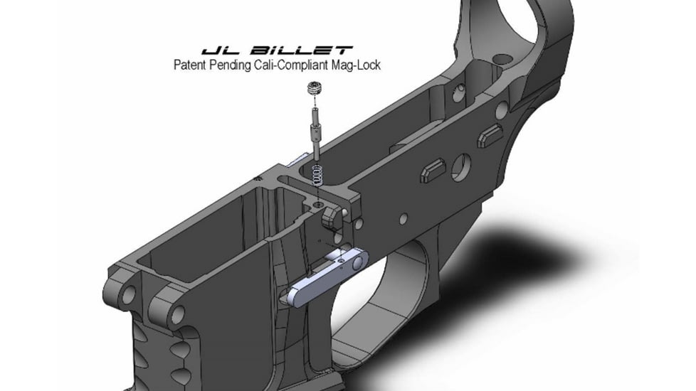 JL Billet AR-15 80% Upper and Lower Receiver Matched Set, Ambidextrous, Type III Hardcoat Anodized, Black, JLB-AR15-SET-80-B