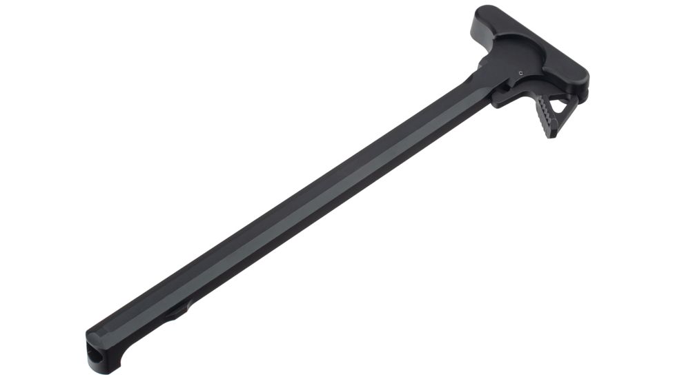 JL Billet Charging Handle, .308/AR10, 7075 Extended Latch, Black, JLB-308-CHB-EXT
