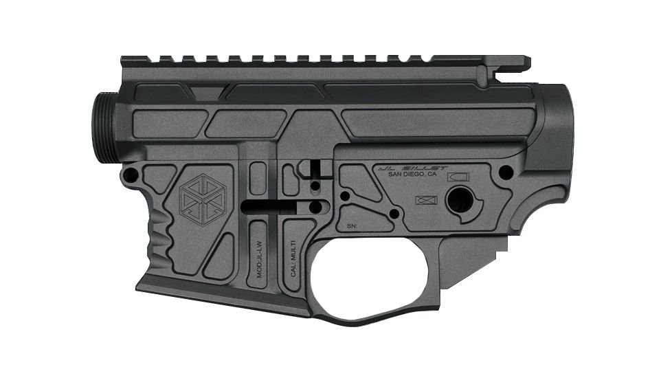 JL Billet Lightweight Billet Upper Receiver, AR 15, Black, JLB-SKLTR-UPR-A