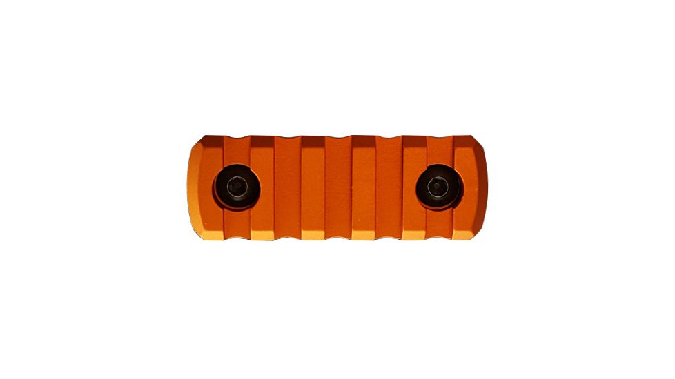 JL Billet M-Lok Attachment Rail Section, 5 Slot, 2 inch, Orange JLB-MLOK-5S-O