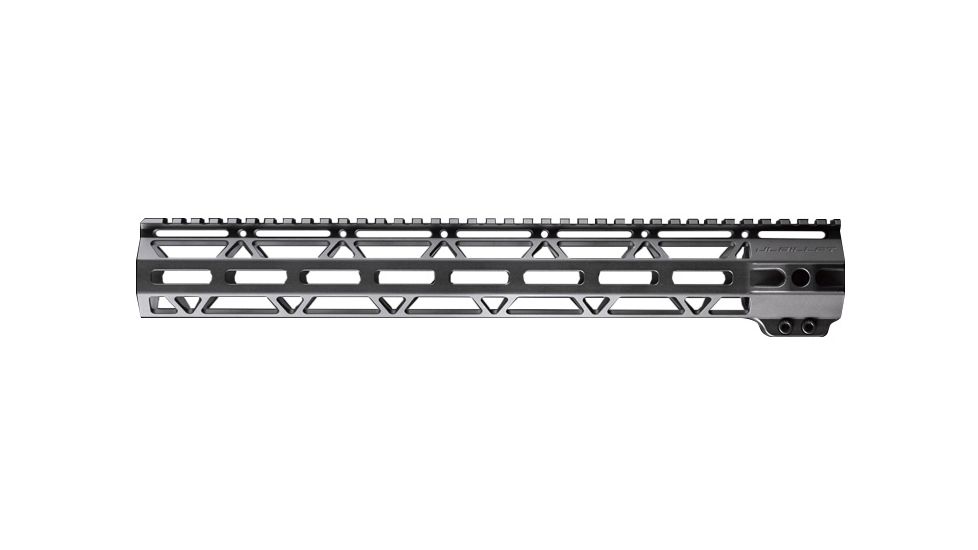 JL Billet Straight Cut M-Lok Handguard, High Profile, AR10, .308, 15 inch, Black JLB-MLS-308-15H-A