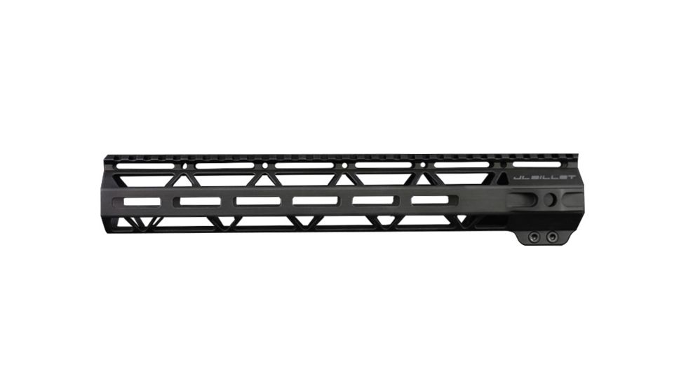 JL Billet Straight Cut M-Lok Handguard, Low Profile, AR10, .308, 12.8 inch, Black JLB-MLS-308-12L-A