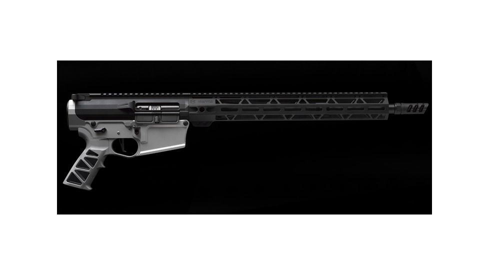 JL Billet Straight Cut AR-10 M-Lok Handguard, 15 inch, Black, JLB-MLS-308-15L-A