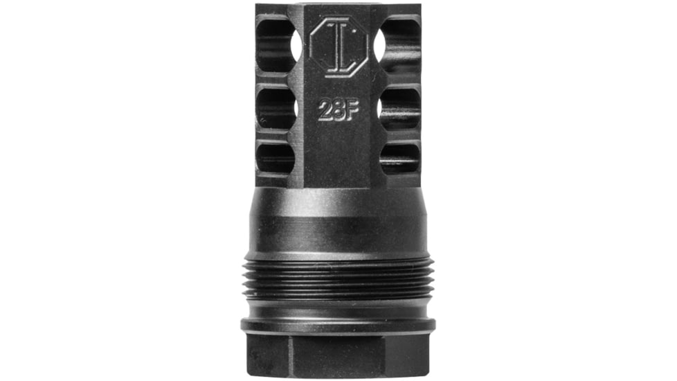 JMac Customs 1/2-28 Facemount 360HD Taper Mount, Black, 360HD-28F-TM