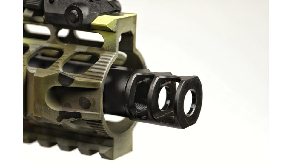 JMac Customs 2C 1/2-28 Slim 9mm 2-Port Muzzle Brake, RRD-2C-28-S-9
