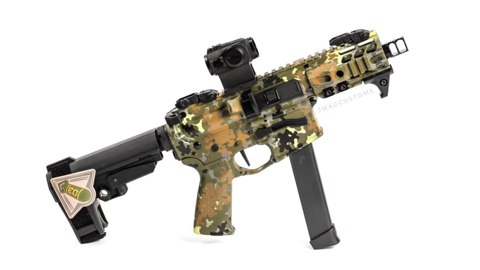 JMac Customs 2C 1/2-28 Slim 9mm 2-Port Muzzle Brake, RRD-2C-28-S-9