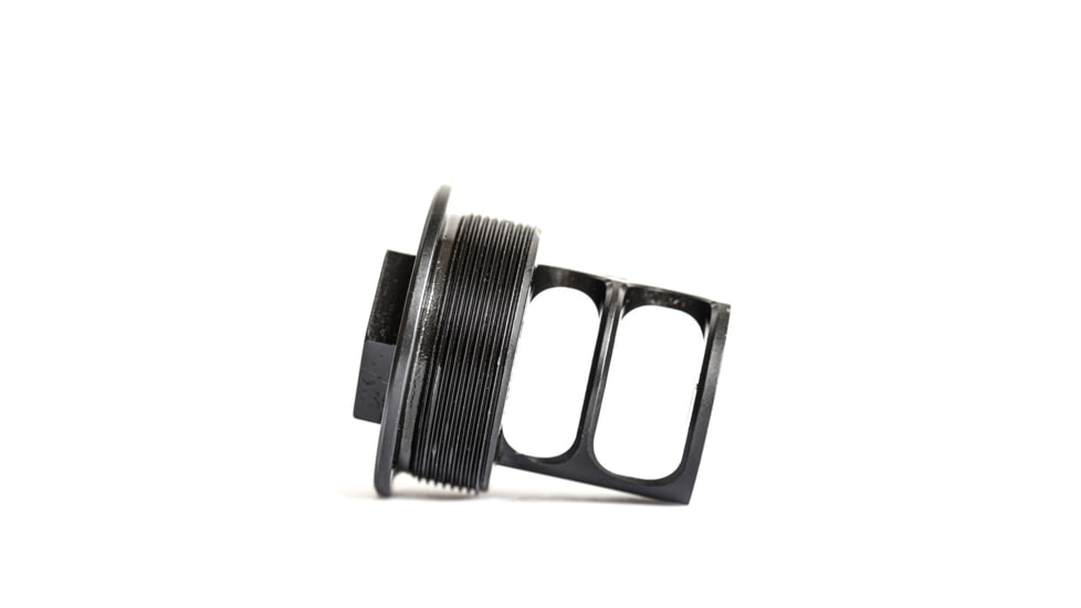 JMac Customs 2C 1/2-28 X20 2-Port Muzzle Brake with Wolfman Suppressor Mount, RRD-2C-28S-X20