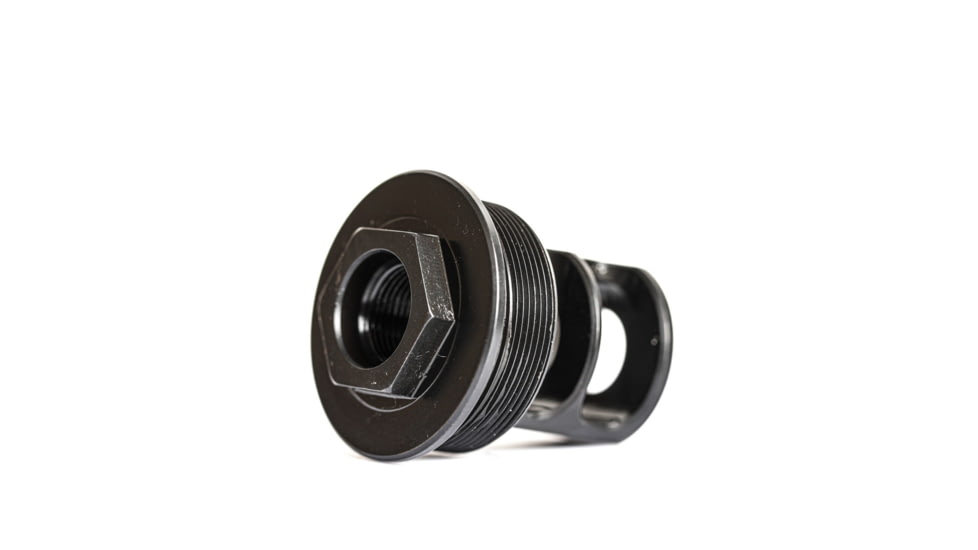 JMac Customs 2C 1/2-28 X20 2-Port Muzzle Brake with Wolfman Suppressor Mount, RRD-2C-28S-X20